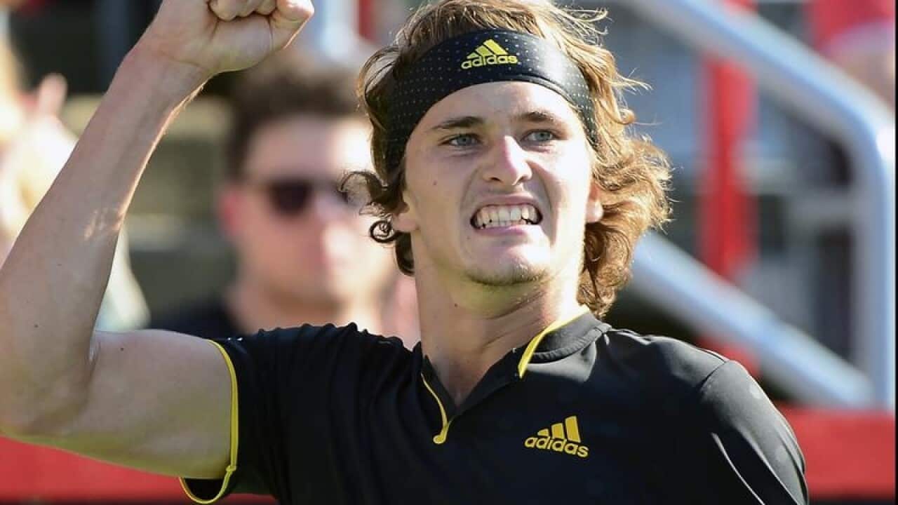 German tennis player Alexander Zverev