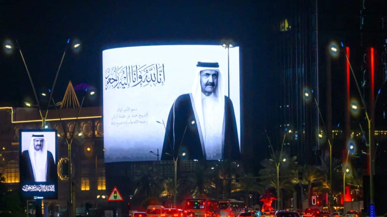 Portraits Of The Late Former Emir Of Qatar, Sheikh Hamad Bin Khalifa Al Thani