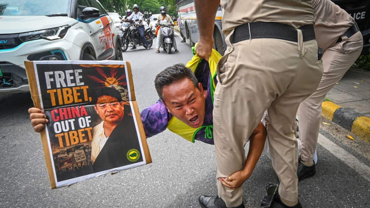 Tibetan Youth Congress Stage Protest Outside Chinese Embassy In Delhi