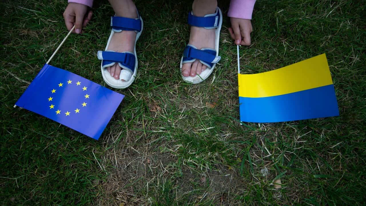March For Supporting Ukraine For EU Candidate Membership In Düsseldorf
