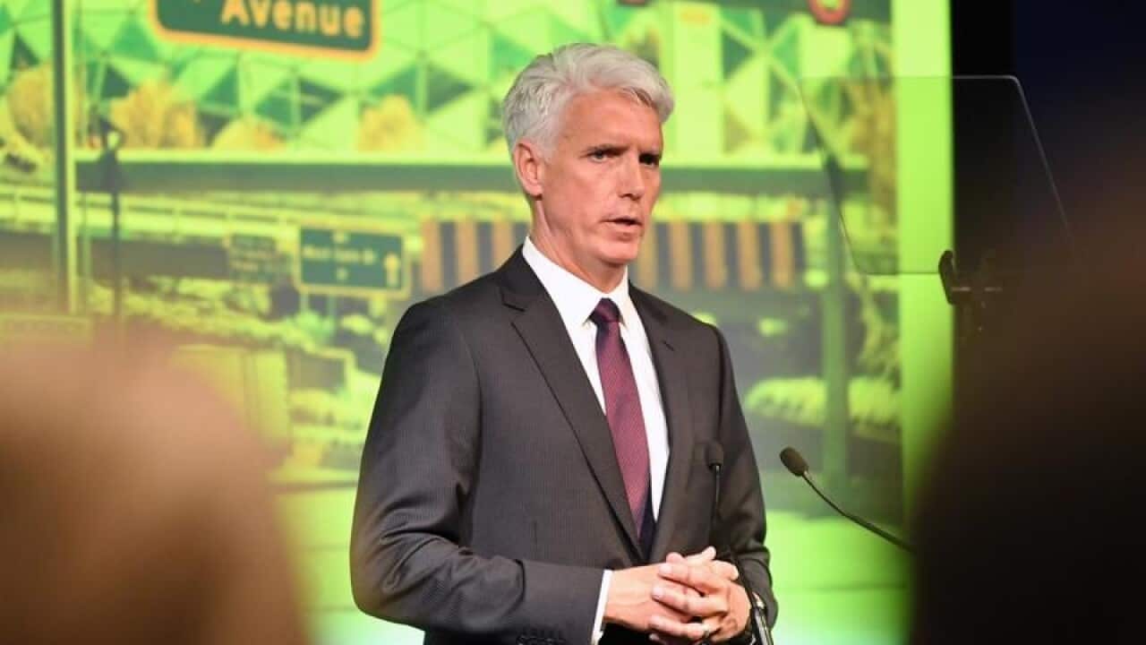 Transurban CEO Scott Charlton during the company's AGM