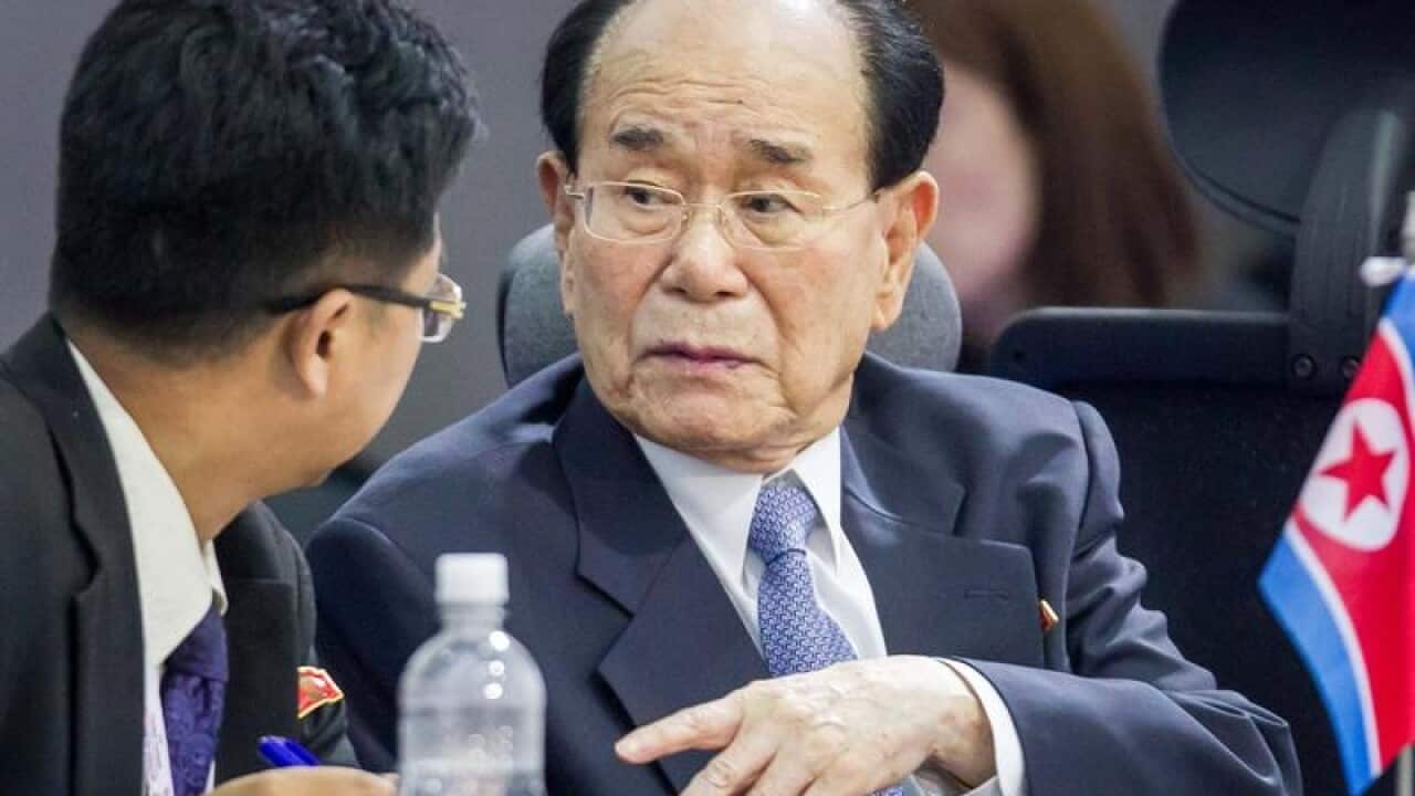 North Korea's ceremonial head of state Kim Yong-nam