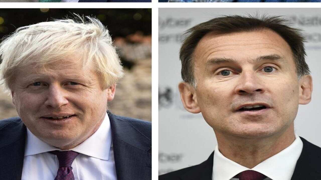 A composite image of Boris Johnson and Jeremy Hunt
