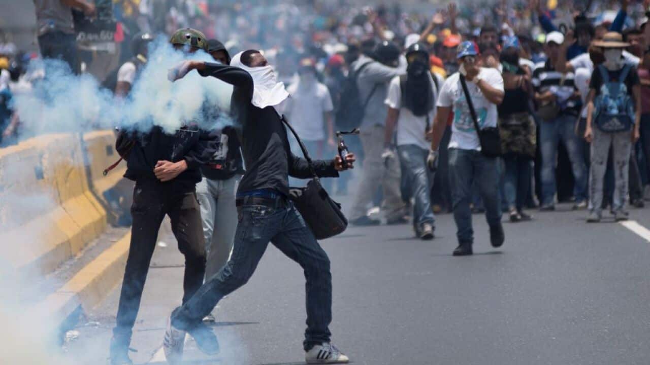Clashes in Caracas