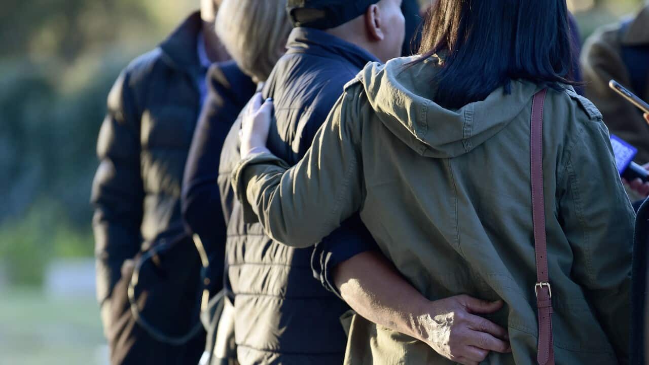 John (left) and Dominique Tam (right), father and sister of Joshua Tam who died at the Lost Paradise music festival in 2018 at the NSW inquest into drug deaths