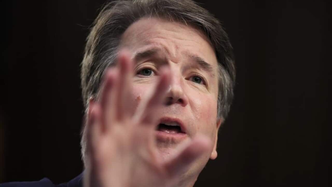 A file image of Brett Kavanaugh