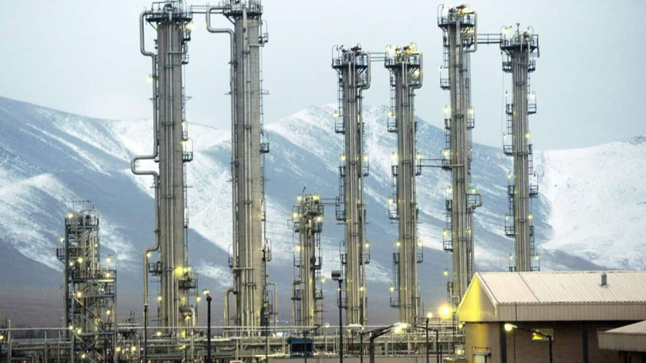 The Iran's heavy water reactor in the city of Arak