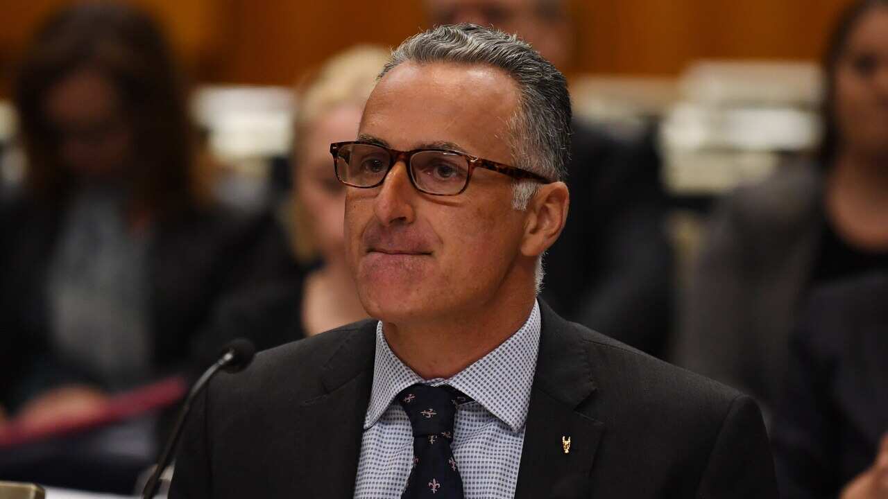 John Sidoti MP appears before the Legislative Council Budget Estimates. He's stood aside from cabinet as part of an investigation.