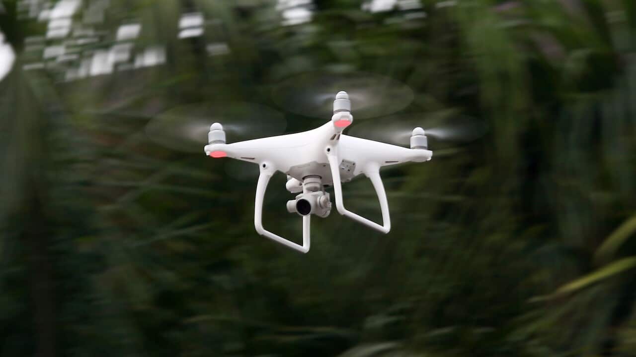 File: A DJI Phantom 4 drone