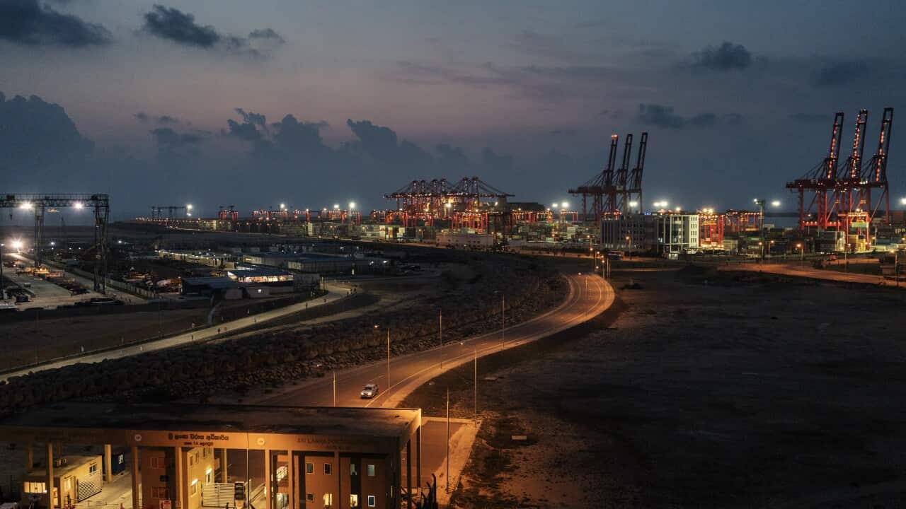 A view of the Port of Colombo in Colombo, Sri Lanka, May 1, 2018.