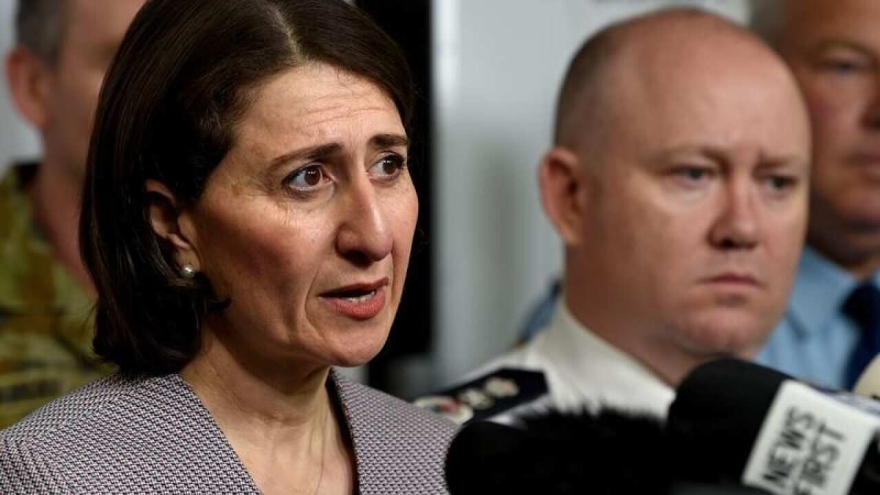 NSW Premier Gladys Berejiklian (left)