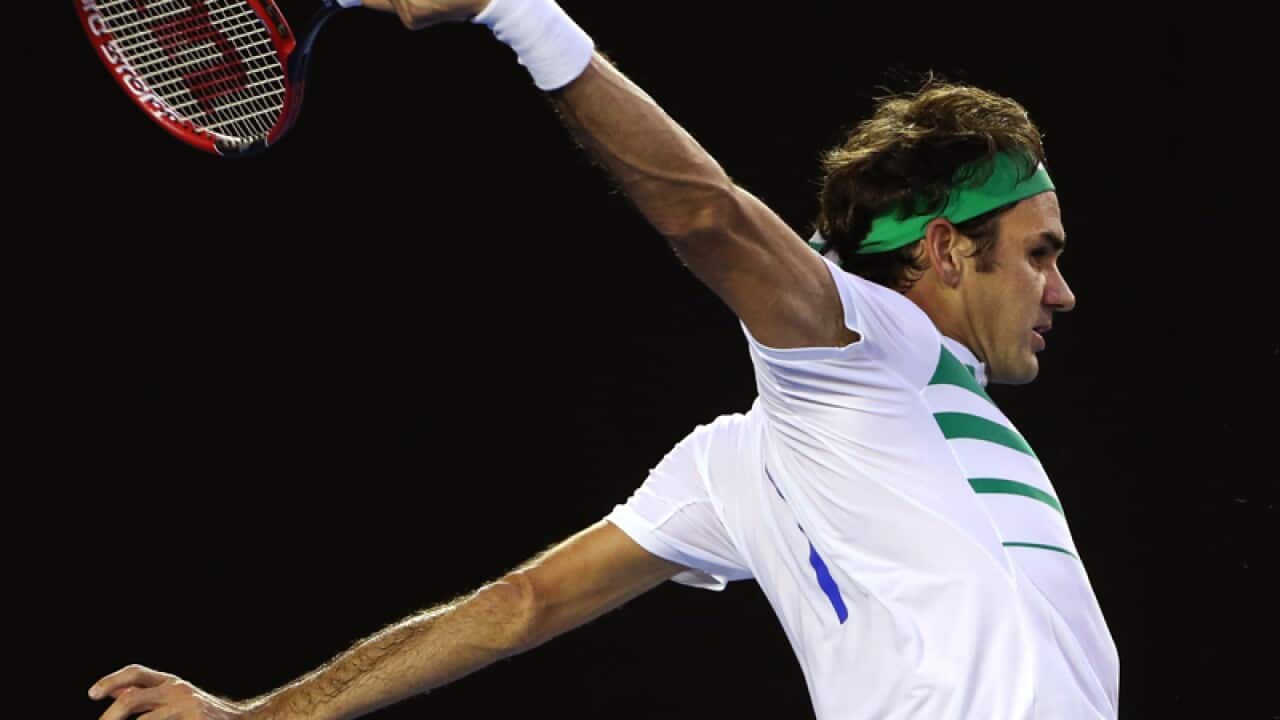 Roger Federer of Switzerland