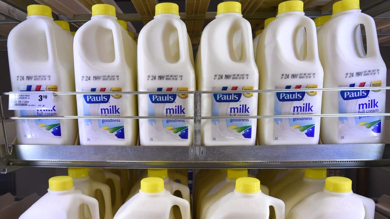 Both Coles and Woolworths are lifting the price of milk by up to 20 per cent.