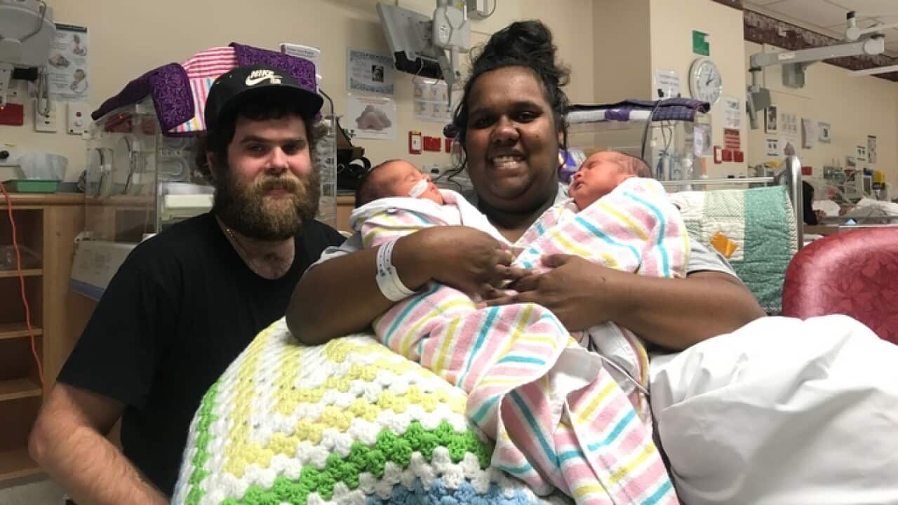 Lloys and Ash Frescon and their twin girls