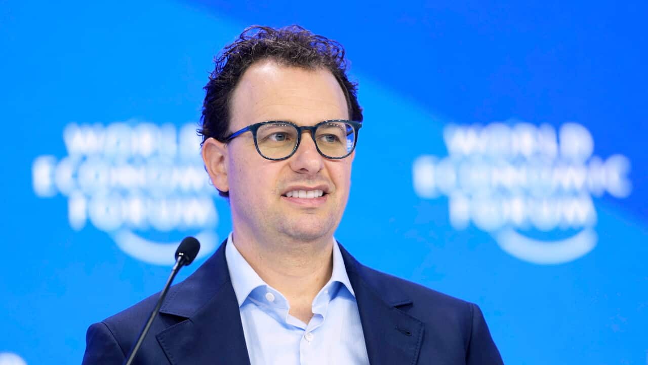 Dario Amodei, CEO and co-founder of Anthropic, attends the annual meeting of the World Economic Forum in Davos, Switzerland, Jan. 23, 2025.