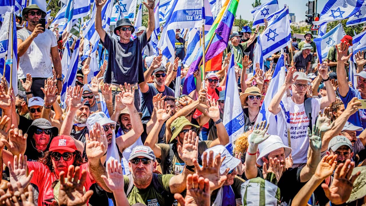 Israel Judicial reform in Jerusalem, Israel - 24 Jul 2023