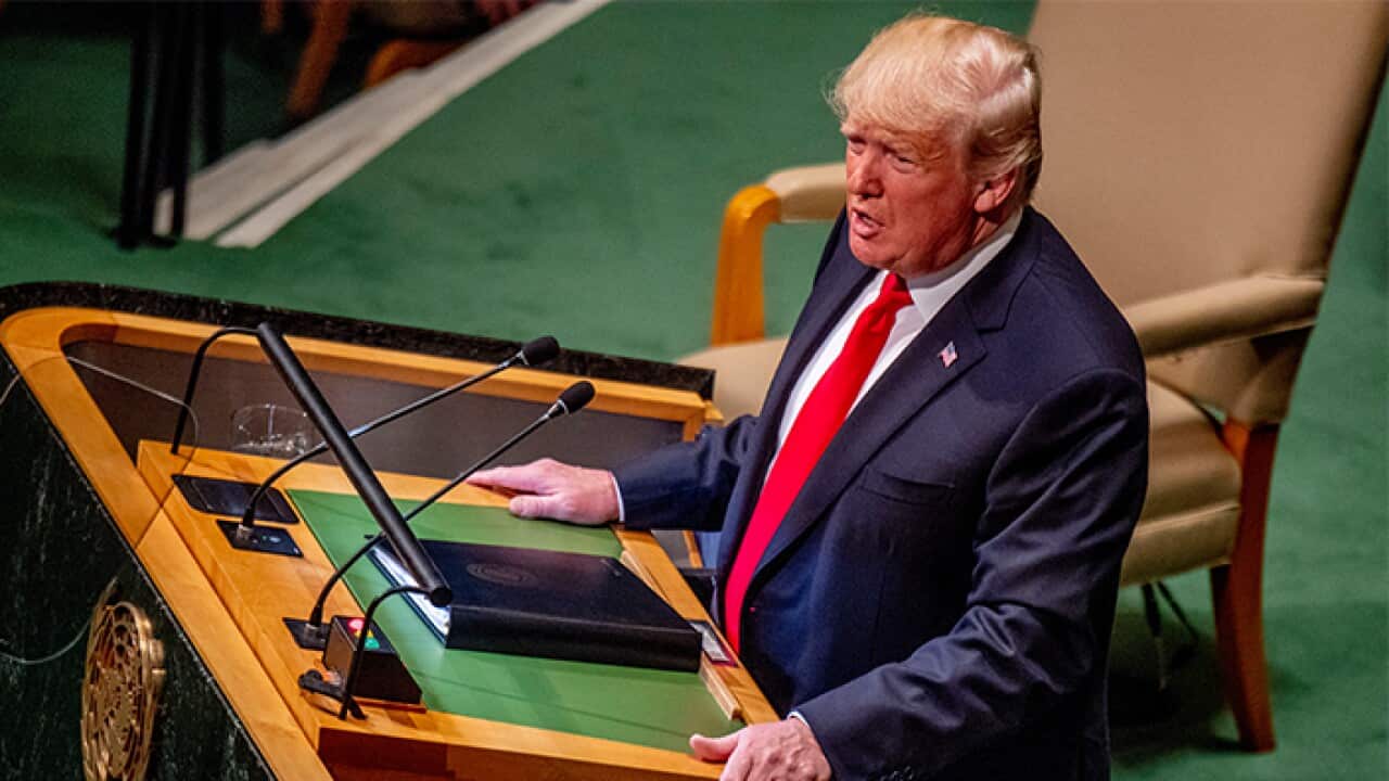 US President Donald Trump Addresses the General Assembly