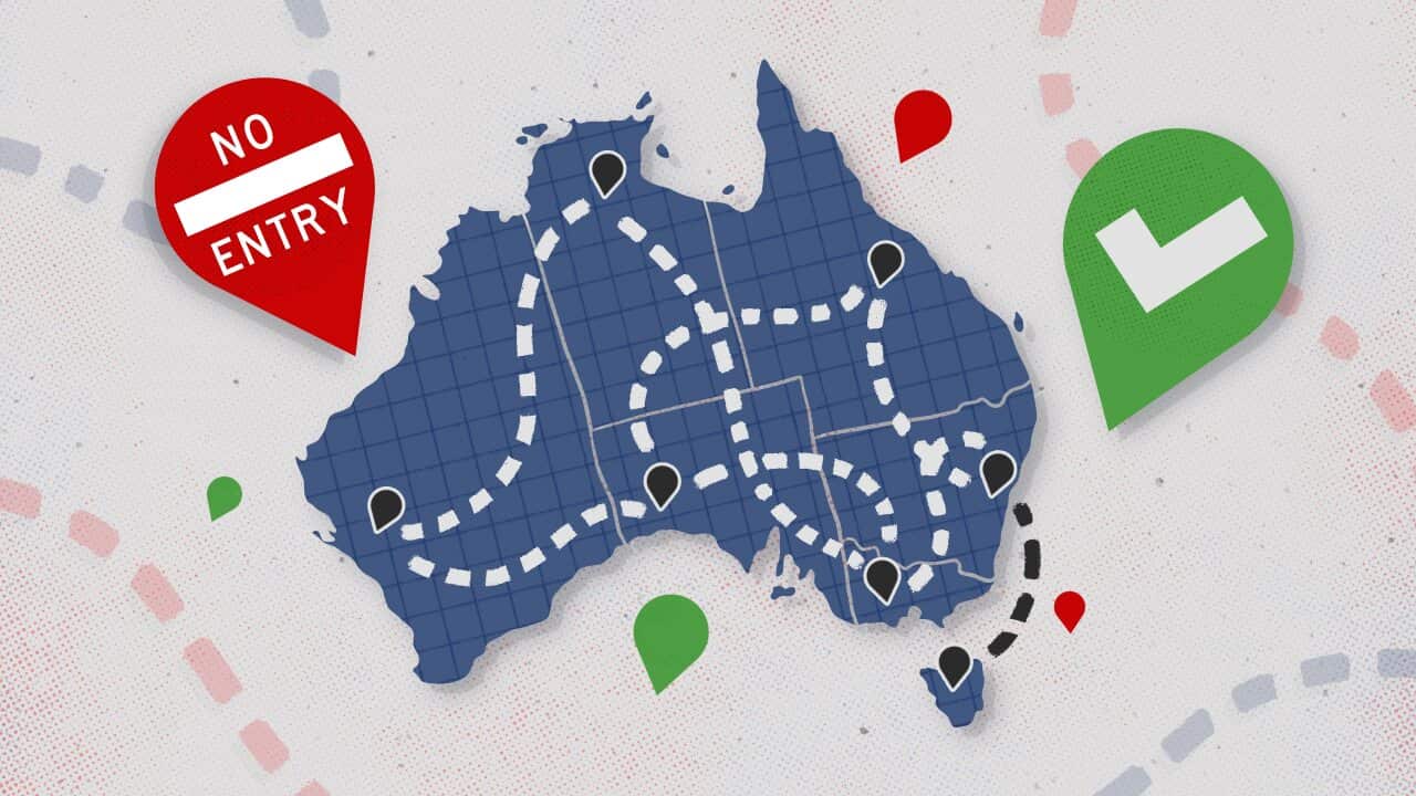 Each Australian state and territory has different border restrictions for domestic travellers this summer.
