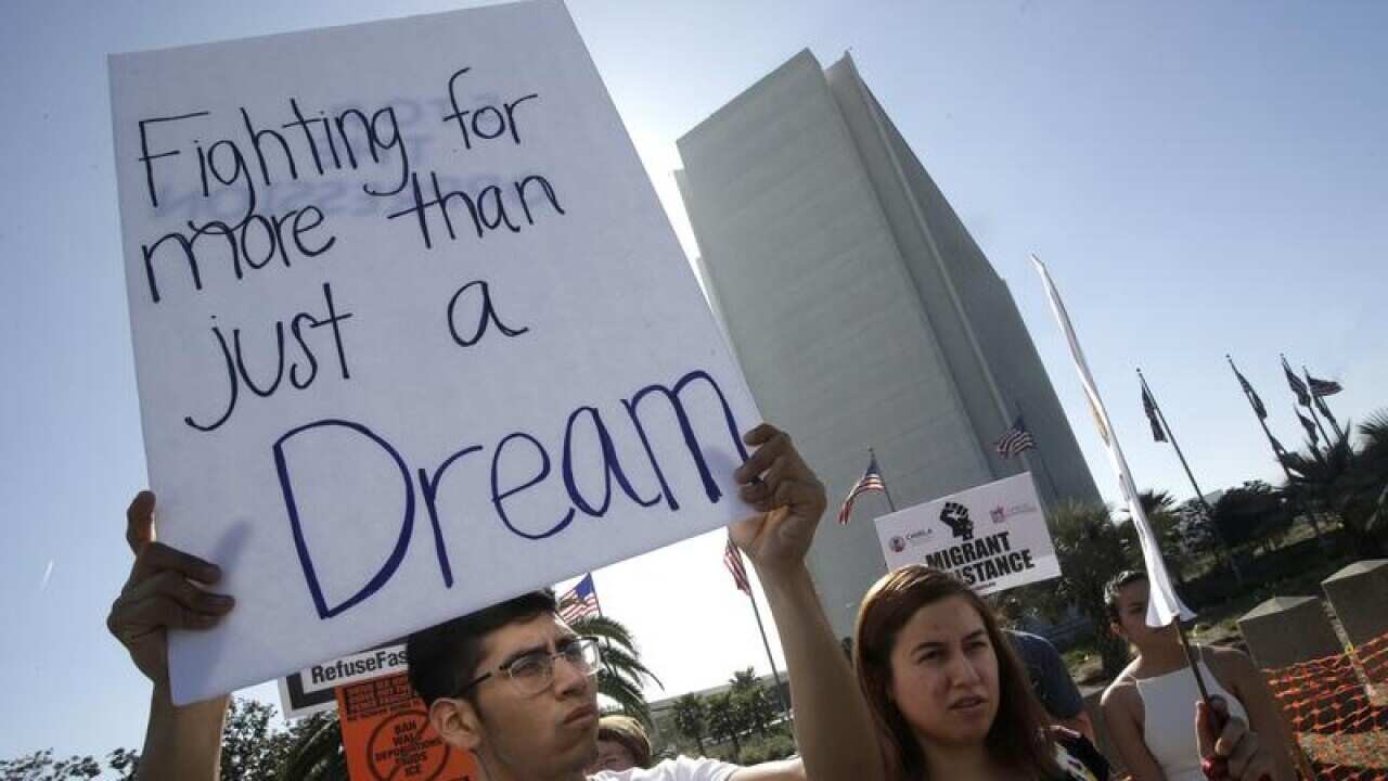 Dreamers rally for protection under the DACA law