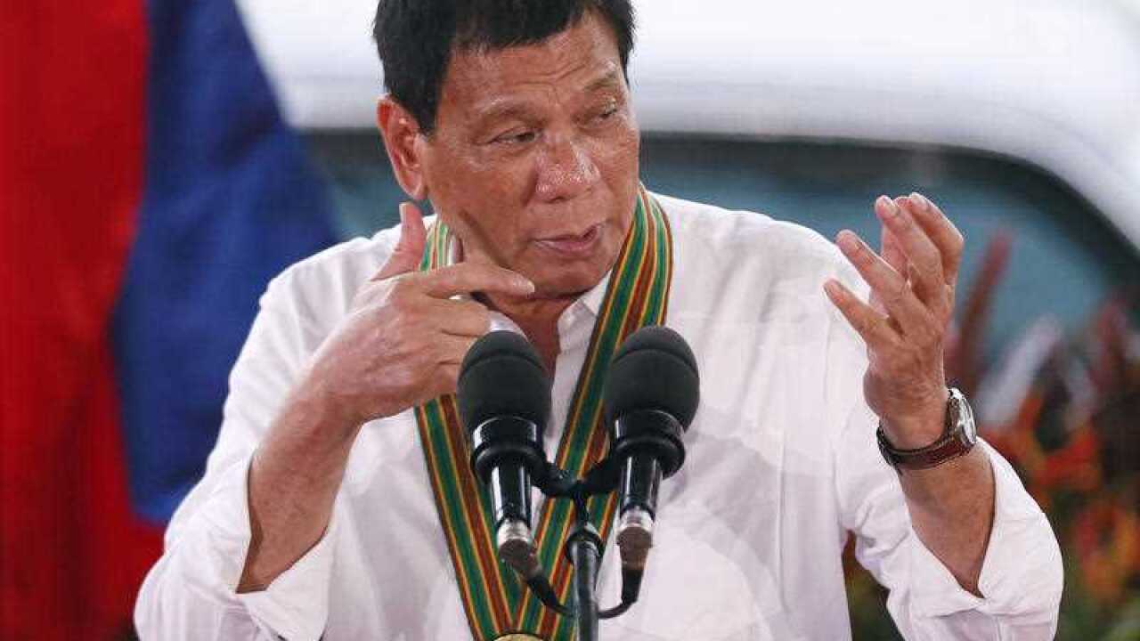 Philippine President Rodrigo Duterte