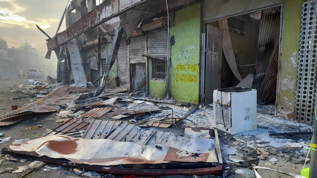 Damage caused by the riots