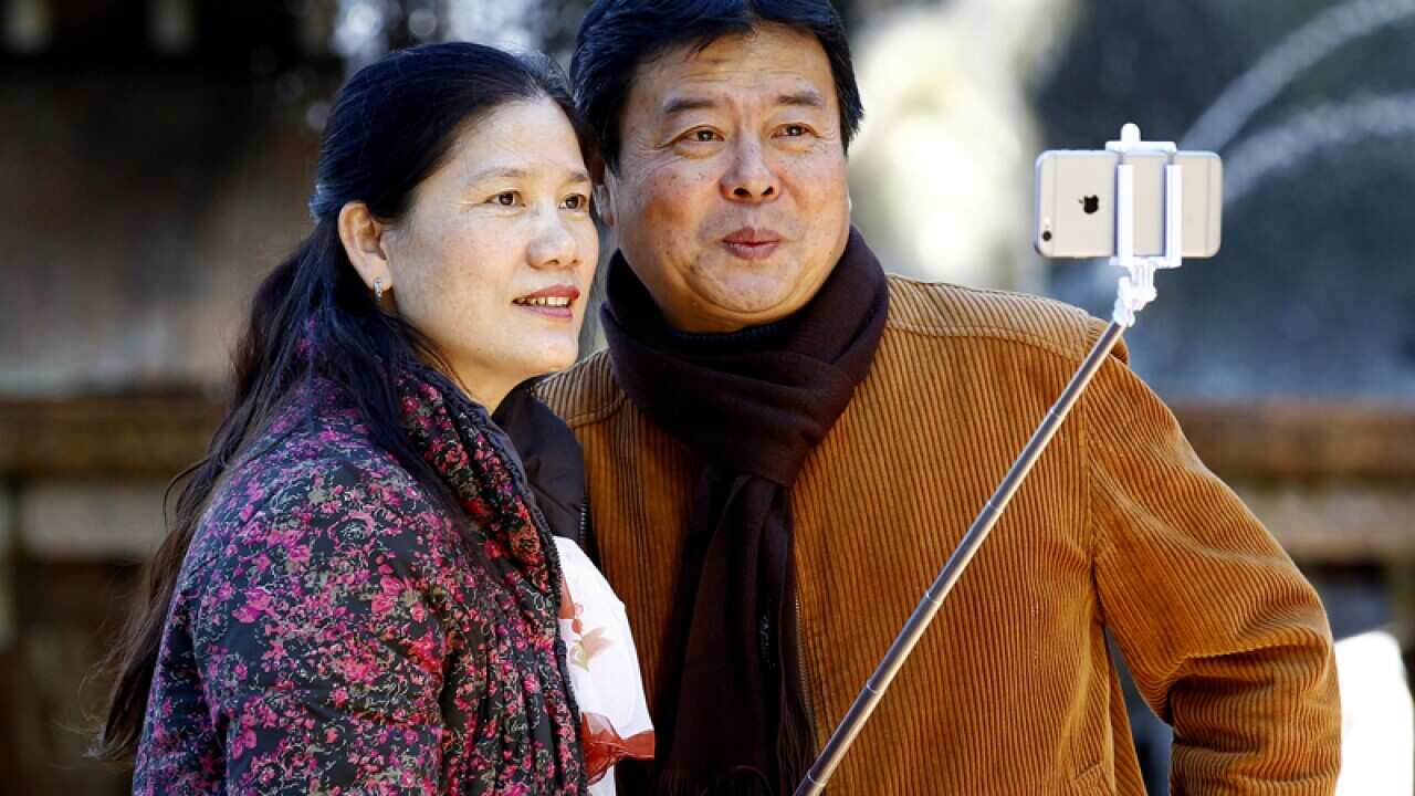 Chinese tourists in Sydney