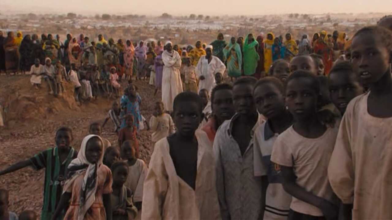 People gathring in Darfur