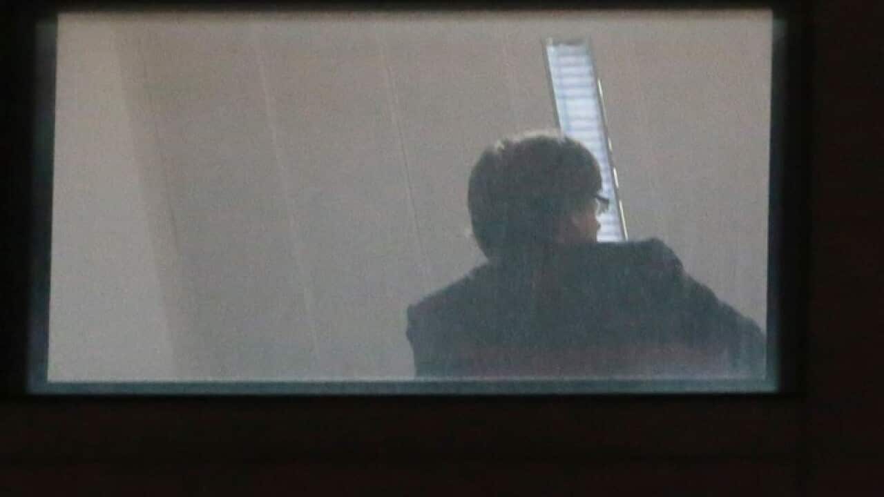 Dismissed Catalonian regional President, Carles Puigdemont, at a hearing by the Belgium Federal prosecutor in Brussels