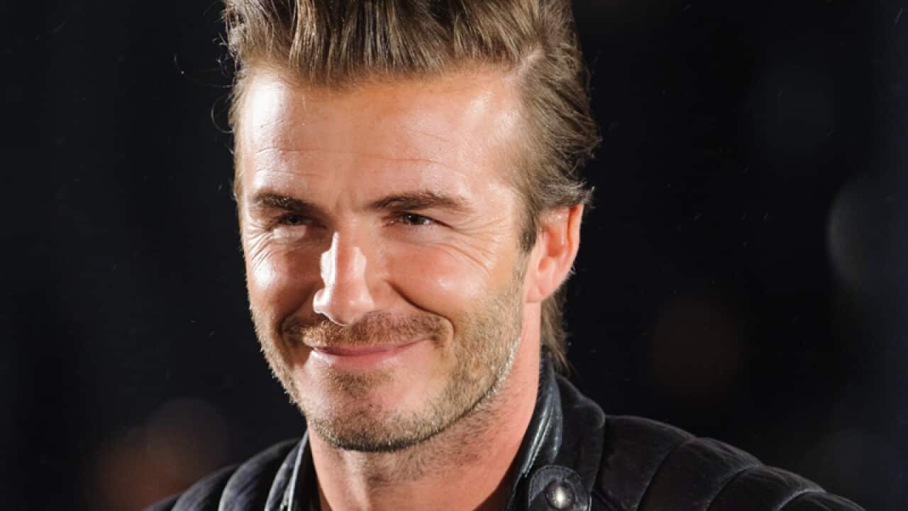 David Beckham during London Fashion Week