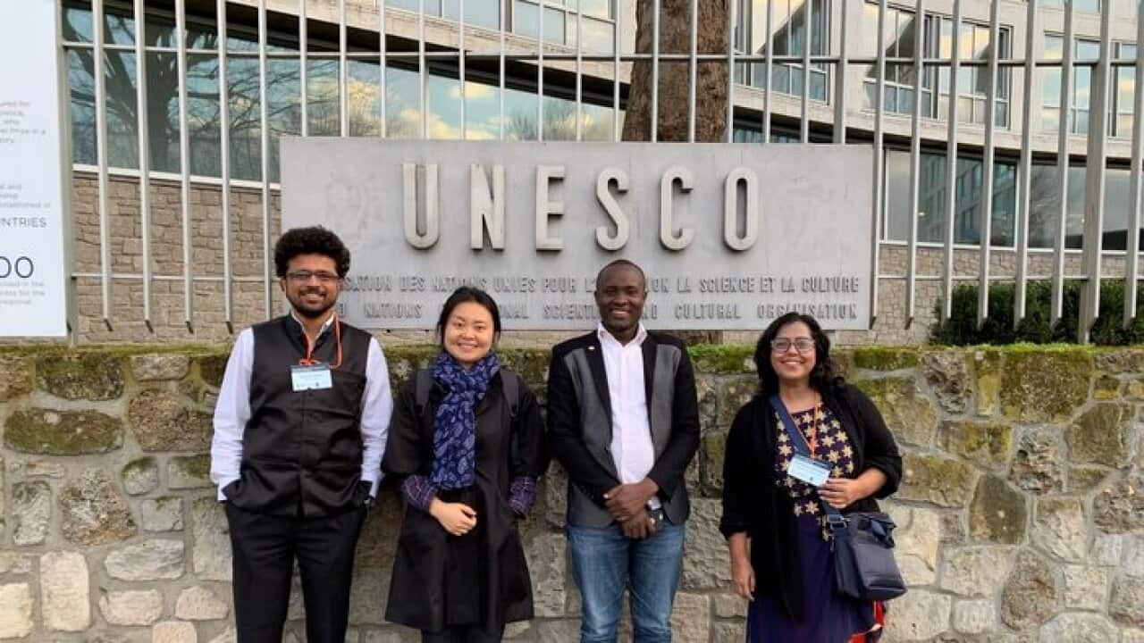 Madhish Parikh with other delegate