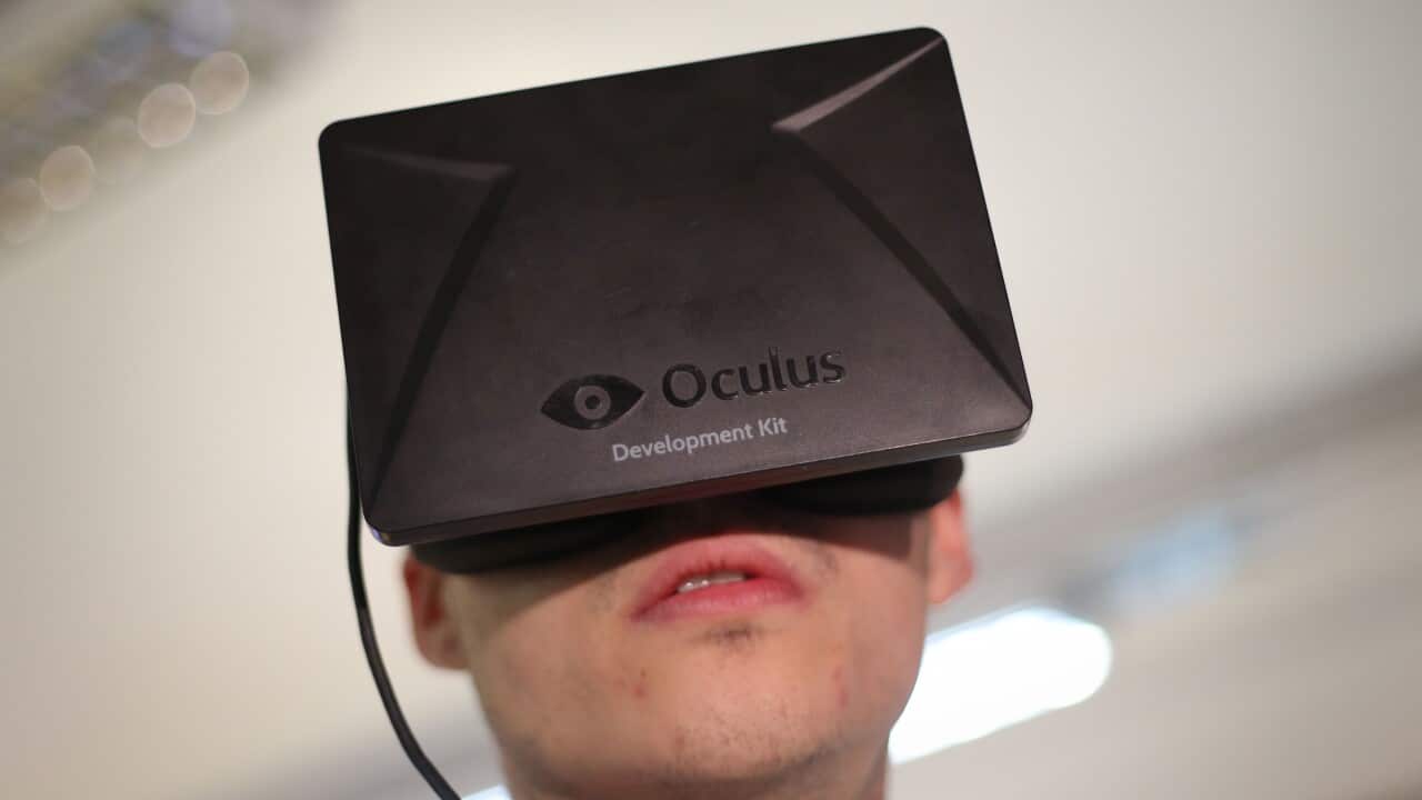 A DK1 Oculus Rift headset
