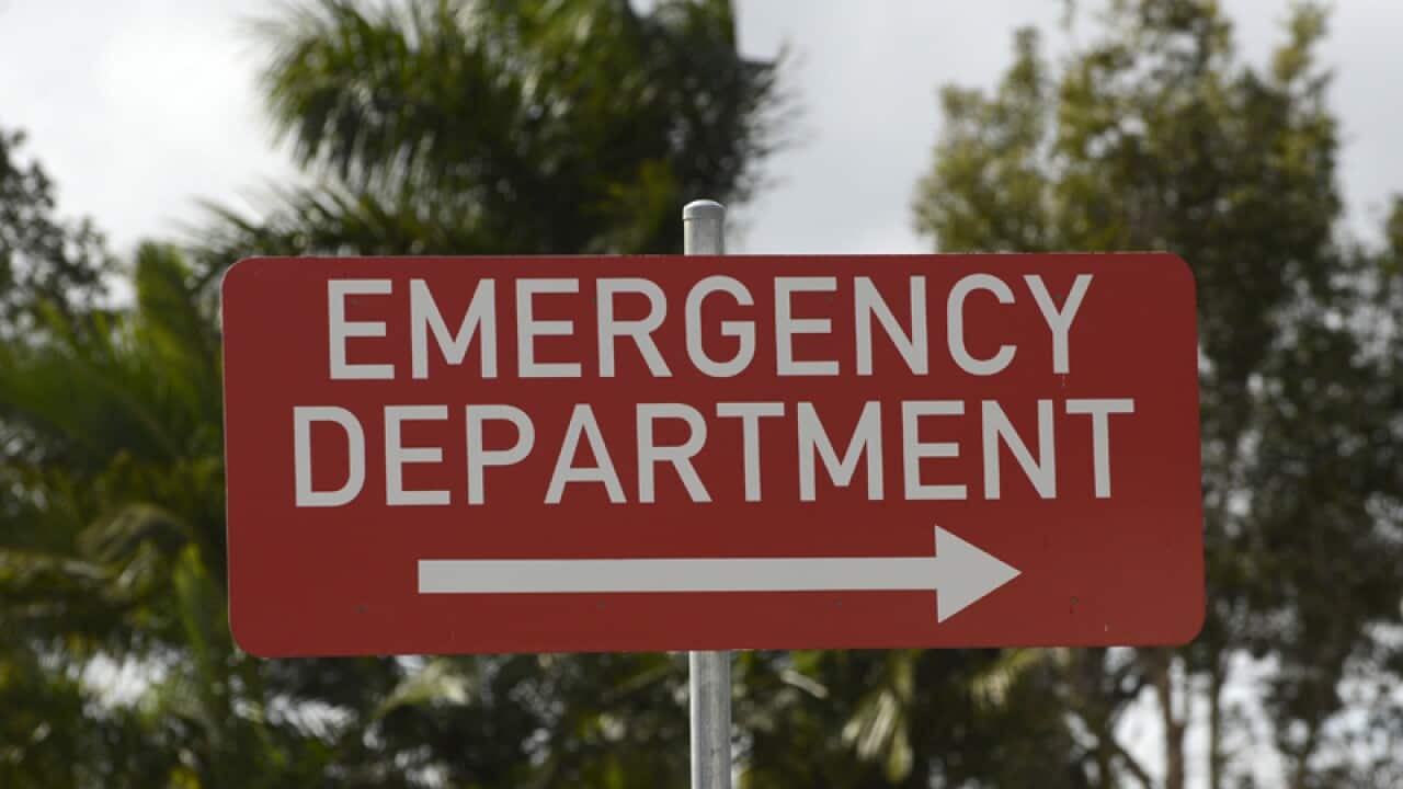An Emergency Department sign at Rockhampton hospital in Rockhampton