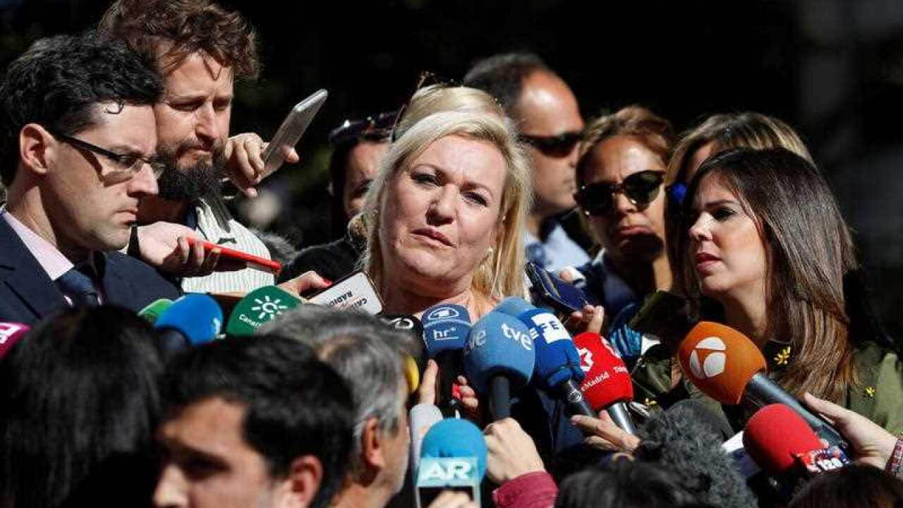 Ines Madrigal (C), snatched from her mother and given away to a sterile woman when she was born in 1969