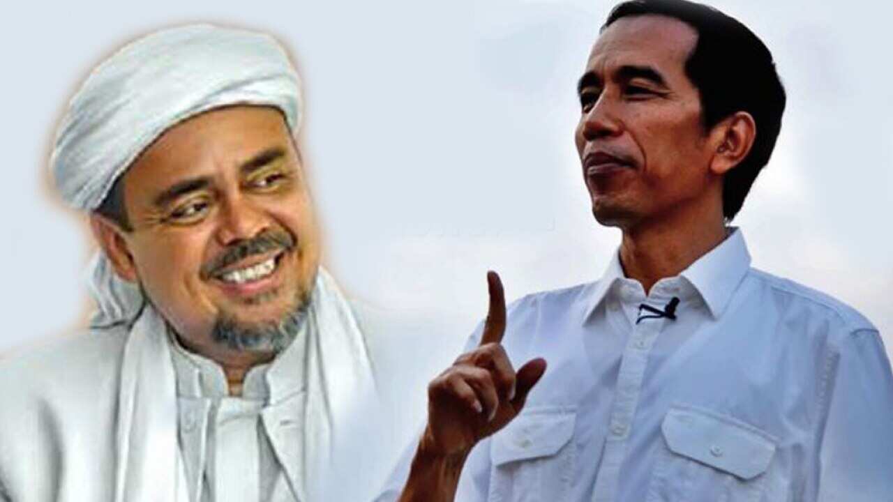 Jokowi and Rizieq Shihab FPI.