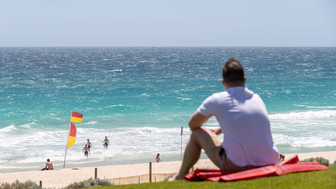 A general view of Scarborough Beach in Perth.
