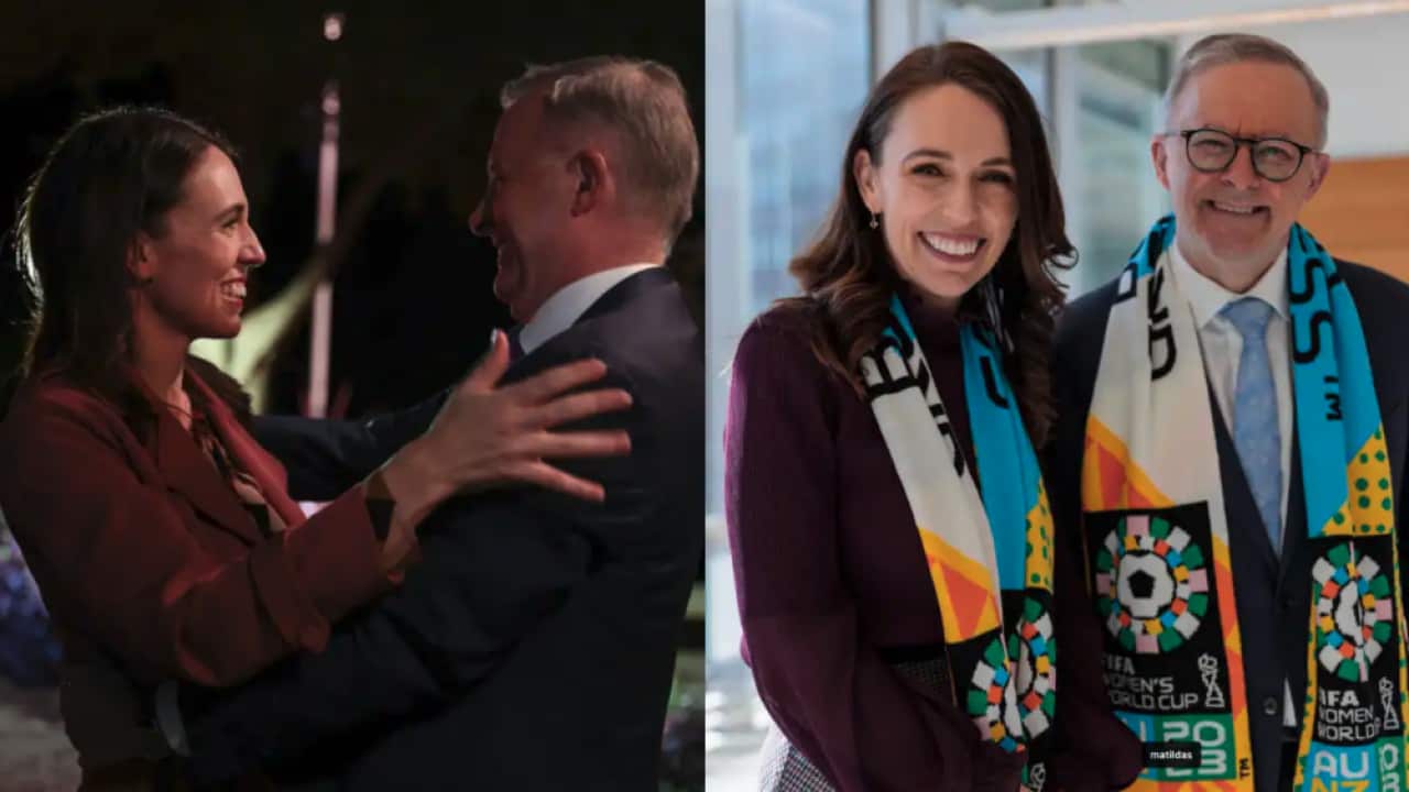 Anthony Albanese and Jacinda Ardern