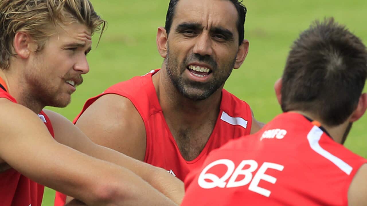 Swans captain Adam Goodes