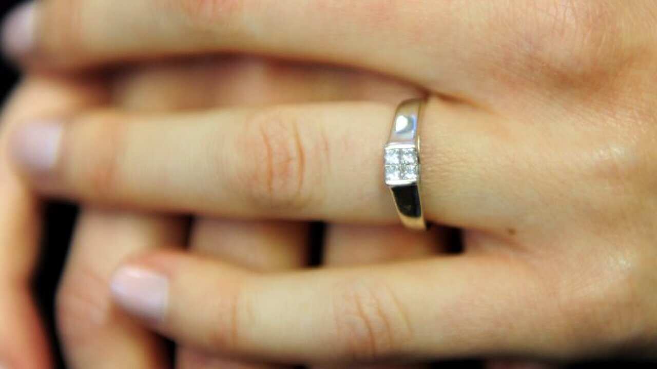 An expensive engagement ring