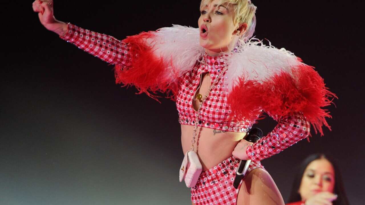 US singer Miley Cyrus