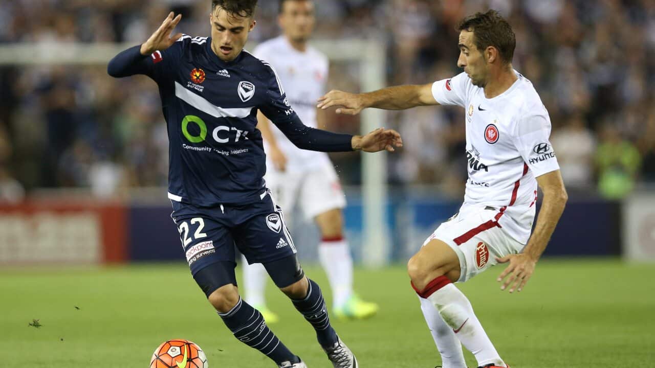 Melbourne Victory Jesse Makarounas Dylan Murnane Giancarlo Gallifuoco