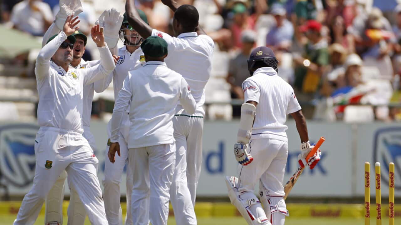 South African team members celebrate