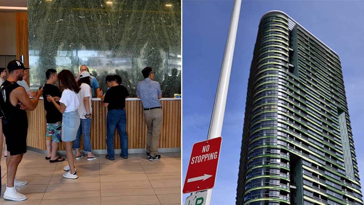The developer of Sydney's cracked Opal Tower says it could take several weeks before units are restored to their original condition.