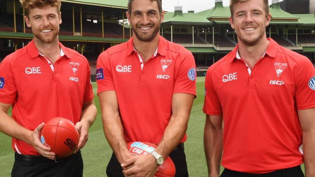 Luke Parker, Josh Kennedy and Dane Rampe