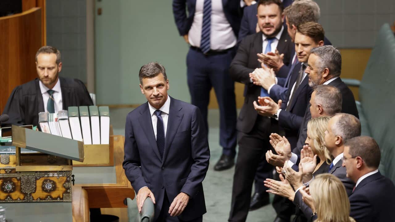 Australia's Opposition Leader Angus Taylor Delivers Budget Reply