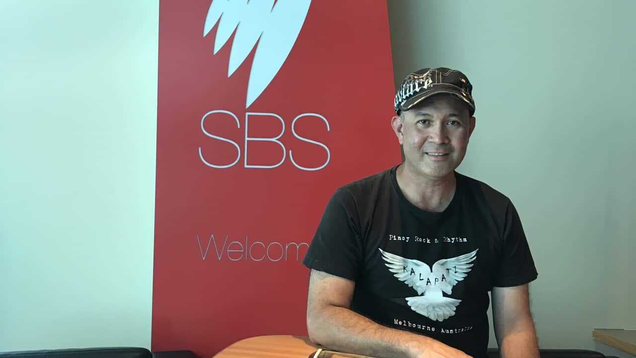 Mike Valdvia during his visit at SBS, Melbourne