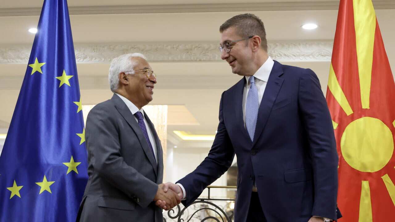 European Council President Antonio Costa visits North Macedonia