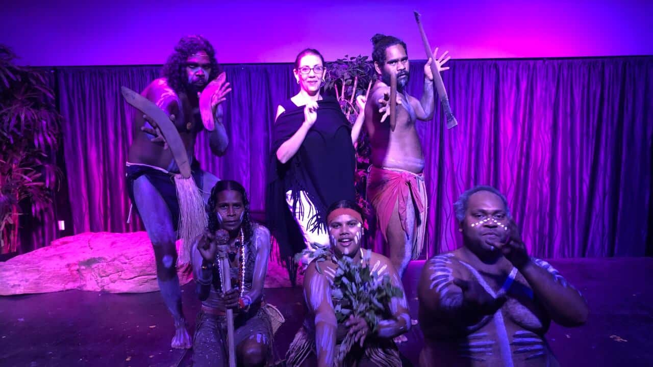Marina Gomberg from Australian Travel club and Aboriginal people
