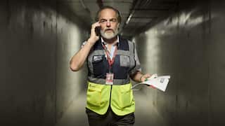 Hugo Weaving as Tobias in 'The Airport Chaplain'.