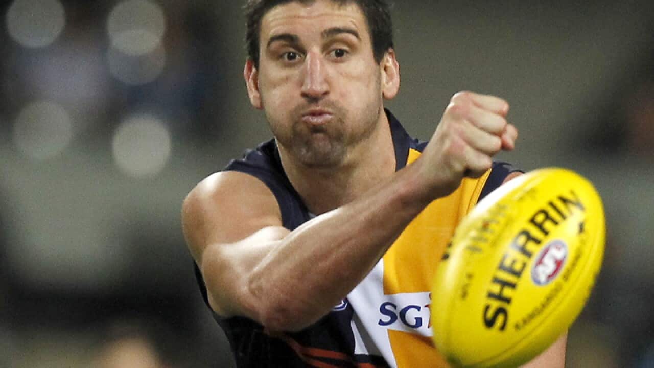 West Coast Eagles AFL ruckman Dean Cox