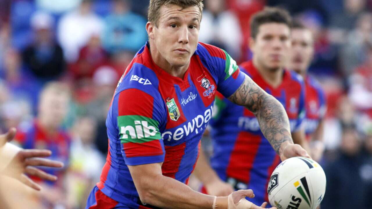 Newcastle Knights halfback Trent Hodkinson